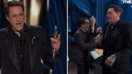 Robert Downey Jr. ganó Premio Oscar mejor actor de reparto por su papel en “Oppenheimer”