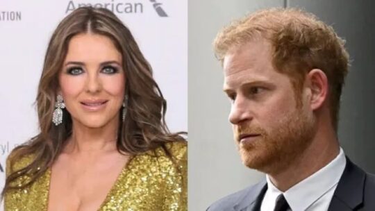 Reacción de Elizabeth Hurley cuando le preguntaron si el principe Harry perdió la virginidad con ella