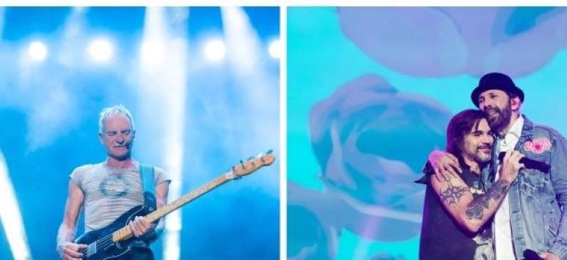 Juanes y Sting brillan en el estreno de Festival Capitalia