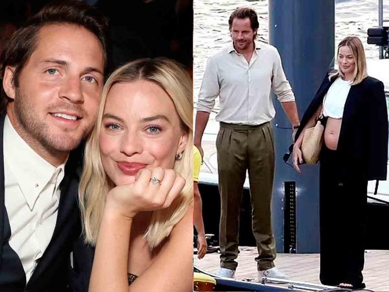 Primeras imágenes del embarazo de Margot Robbie, la Barbie humana