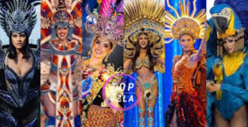 Estos fueron los trajes tipicos mas Top de la Noche