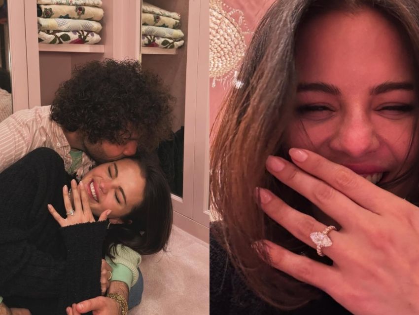 Selena Gómez presume su anillo de compromiso