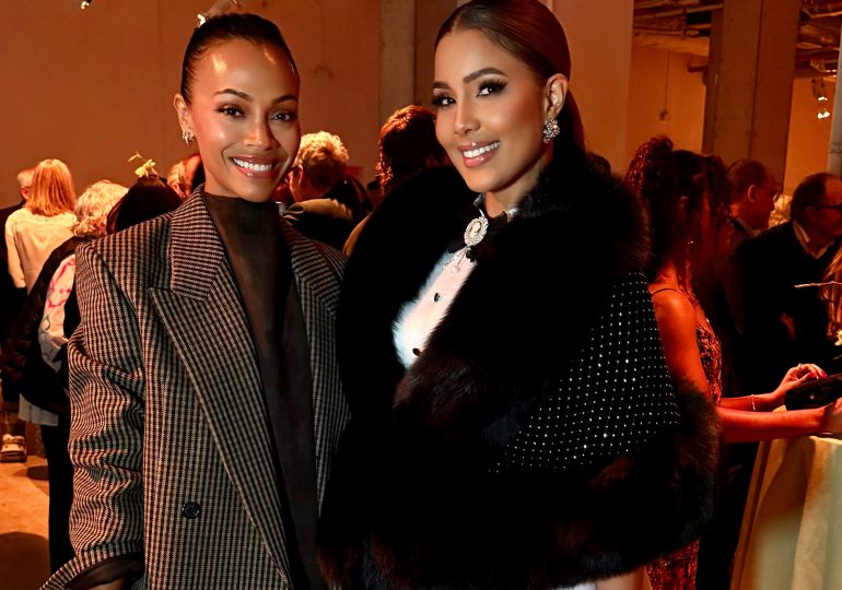 Sarodj comparte junto a Zoe Saldaña en la Gala Benéfica del Drawing Center 2025 en Nueva York