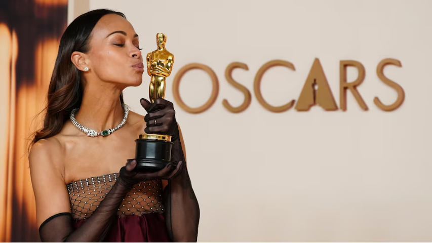 Zoe Saldaña sorprende al contar qué hizo con la estatuilla del Oscar