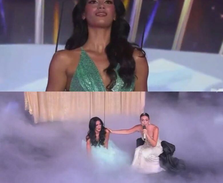 Candidata de Miss Universe Latina sufre aparatosa caída en reto en vivo