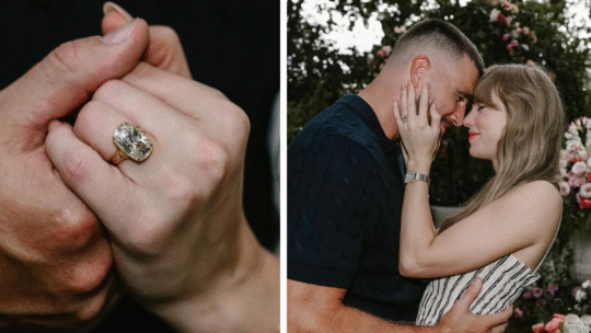 Con diamantes y diseño del propio Travis: detalles del anillo de compromiso de Taylor Swift